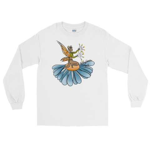 Floral Fan Flow Fairy Long Sleeve Unisex Shirt Featuring Original Artwork By Shauna Nikles