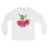 V6 Floral Fan Flow Fairy Long Sleeve Unisex Shirt Featuring Original Artwork By Shauna Nikles