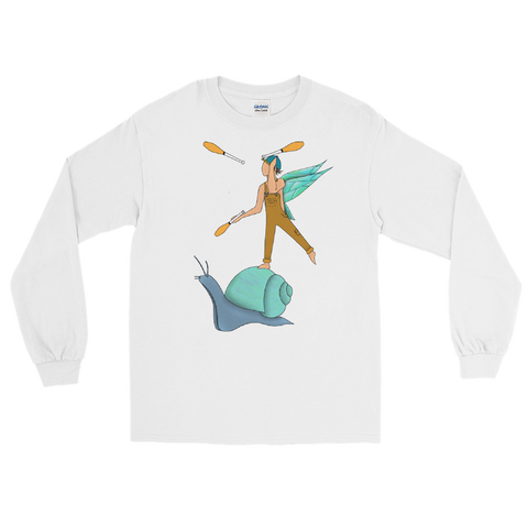 Garden Sprite Flow Fairy Long Sleeve Unisex Shirt Featuring Original Artwork By Shauna Nikles