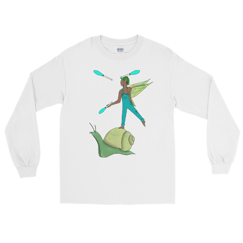 V4 Garden Sprite Flow Fairy Long Sleeve Unisex Shirt Featuring Original Artwork By Shauna Nikles
