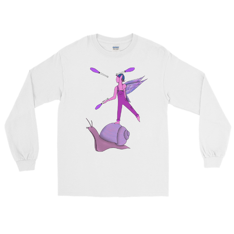 V5 Garden Sprite Flow Fairy Long Sleeve Unisex Shirt Featuring Original Artwork By Shauna Nikles