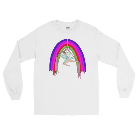 V4 Rainsilk Flow Fairy Long Sleeve Unisex Shirt Featuring Original Artwork By Shauna Nikles