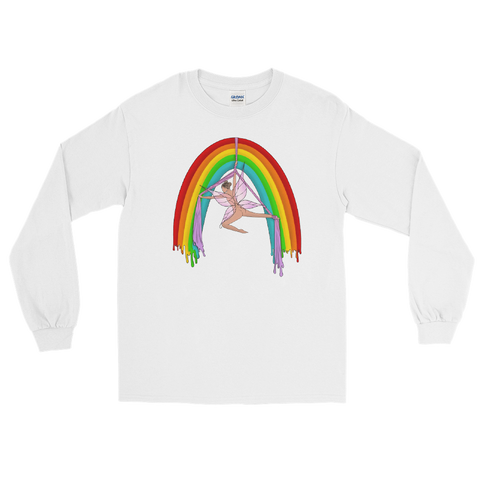 Rainsilk Flow Fairy Long Sleeve Unisex Shirt Featuring Original Artwork By Shauna Nikles