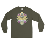 V5 Sacred Dragonfly Unisex Long Sleeve Shirt Featuring Original Artwork By Abby Muench