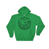 B&W Fairy Garden Unisex Sweatshirt