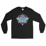 V2 Sacred Lunar Moth Unisex Long Sleeve Shirt Featuring Original Artwork by Abby Muench