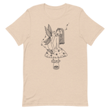 B&W Fae Magick Unisex T-Shirt Featuring Original Artwork by Kozmic Art