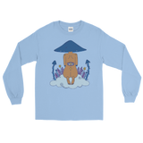 V2 Mushroom Dreamer Unisex Long Sleeve Shirt Featuring Original Artwork by Kozmic Art