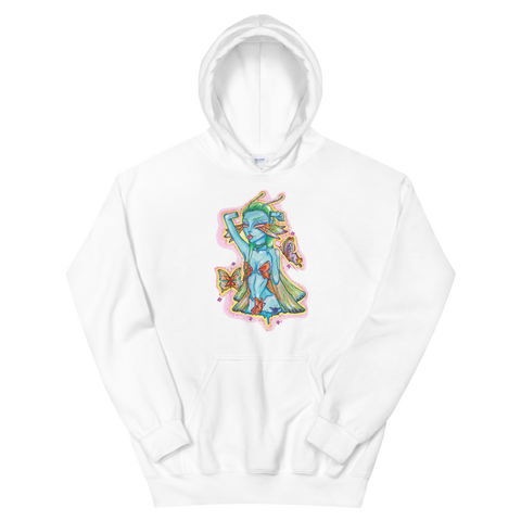V1 Butterfly Girl Unisex Sweatshirt Featuring Original Artwork By IntoThaVoid