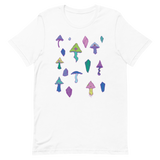 V1 Mushroom Unisex T-Shirt Featuring Original Artwork by Intothavoid
