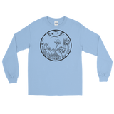 B&W Fairy Garden Unisex Long Sleeve T-Shirt