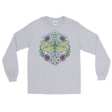 V1 Sacred Dragonfly Unisex Long Sleeve Shirt Featuring Original Artwork By Abby Muench