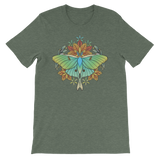 V1 Sacred Lunar Moth Unisex T-Shirt Featuring Original Artwork by Abby Muench