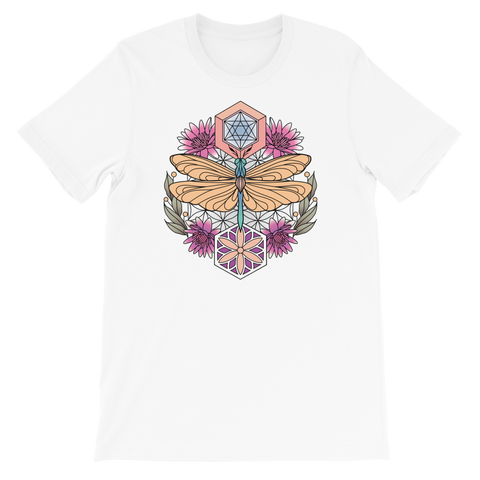 V3 Sacred Dragonfly Unisex T-Shirt Featuring Original Artwork By Abby Muench