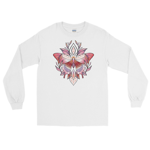 V2 Sacred Butterfly Unisex Long Sleeve T-Shirt Featuring Original Artwork By Abby Muench