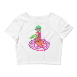 Valora Crop Top (Hemmed Bottom) Featuring Original Artwork By Fae Plur