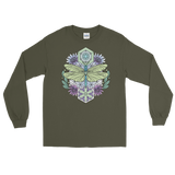 V1 Sacred Dragonfly Unisex Long Sleeve Shirt Featuring Original Artwork By Abby Muench