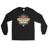 V5 Sacred Lunar Moth Unisex Long Sleeve Shirt Featuring Original Artwork by Abby Muench