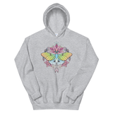 V3 Sacred Lunar Moth Unisex Sweatshirt Featuring Original Artwork by Abby Muench