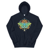 V1 Sacred Lunar Moth Unisex Sweatshirt Featuring Original Artwork by Abby Muench