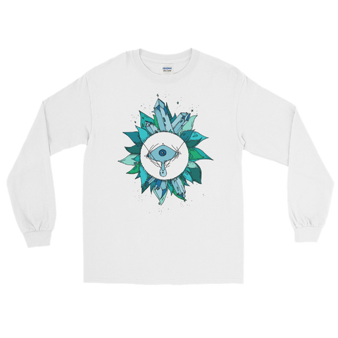 Teal Crystal Fairy Unisex Long Sleeve T-Shirt