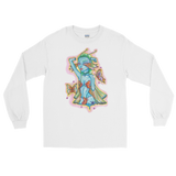 V1 Butterfly Girl Unisex Long Sleeve Shirt Featuring Original Artwork By Intothavoid