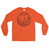 B&W Fairy Garden Unisex Long Sleeve T-Shirt