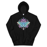 V2 Sacred Lunar Moth Unisex Sweatshirt Featuring Original Artwork by Abby Muench