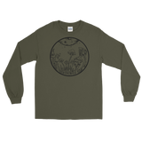 B&W Fairy Garden Unisex Long Sleeve T-Shirt