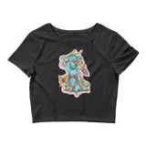 V1 Butterfly Girl Crop Top Featuring Original Artwork By IntoThaVoid