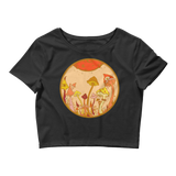 Autumn Fairy Garden Crop Top (Hemmed Bottom)