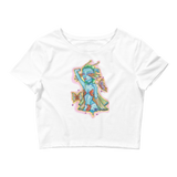 V1 Butterfly Girl Crop Top Featuring Original Artwork By IntoThaVoid