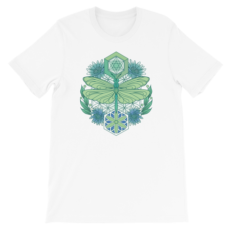 V6 Sacred Dragonfly Unisex T-Shirt Featuring Original Artwork By Abby Muench