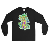 V5 Butterfly Girl Long Sleeve Shirt Featuring Original Artwork By IntoThaVoid