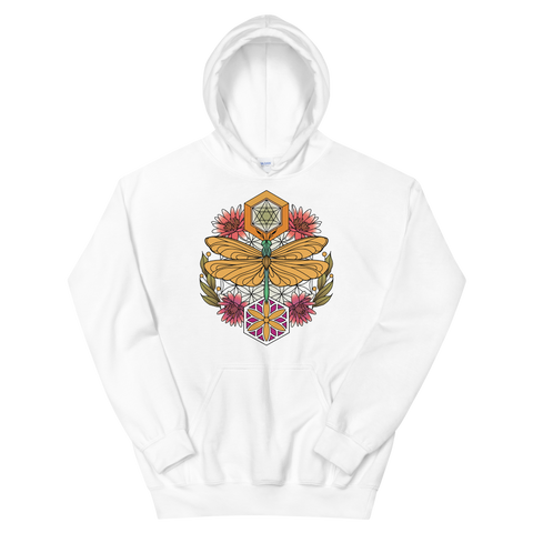 V4 Sacred Dragonfly Unisex Sweatshirt Featuring Original Artwork By Abby Muench