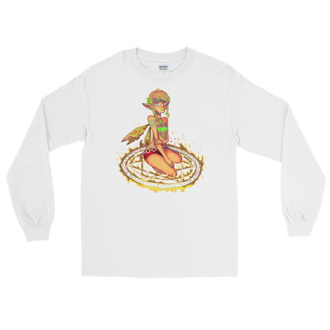 Golden Valora Unisex Long Sleeve Shirt Featuring Original Artwork By Fae Plur