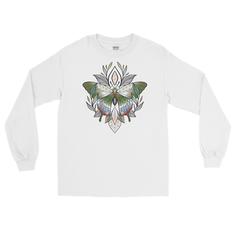 V5 Sacred Butterfly Unisex Long Sleeve T-Shirt Featuring Original Artwork By Abby Muench