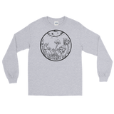 B&W Fairy Garden Unisex Long Sleeve T-Shirt