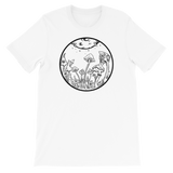 B&W Fairy Garden Unisex T-Shirt
