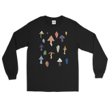 V2 Mushroom Unisex Long Sleeve Shirt Featuring Original Artwork by Intothavoid