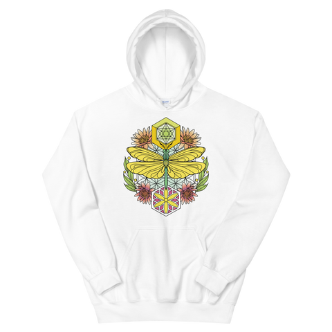 V2 Sacred Dragonfly Unisex Sweatshirt Featuring Original Artwork By Abby Muench