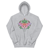 V4 Sacred Lunar Moth Unisex Sweatshirt Featuring Original Artwork by Abby Muench