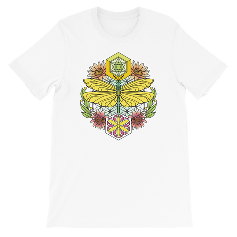 V2 Sacred Dragonfly Unisex T-Shirt Featuring Original Artwork By Abby Muench