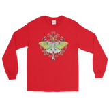 V5 Sacred Lunar Moth Unisex Long Sleeve Shirt Featuring Original Artwork by Abby Muench