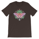 V4 Sacred Lunar Moth Unisex T-Shirt Featuring Original Artwork by Abby Muench