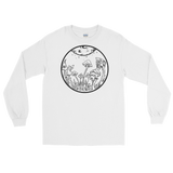 B&W Fairy Garden Unisex Long Sleeve T-Shirt