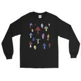 V3 Mushroom Unisex Long Sleeve Shirt Featuring Original Artwork by Intothavoid