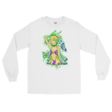 V5 Butterfly Girl Long Sleeve Shirt Featuring Original Artwork By IntoThaVoid