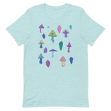 V1 Mushroom Unisex T-Shirt Featuring Original Artwork by Intothavoid