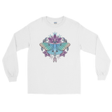 V2 Sacred Lunar Moth Unisex Long Sleeve Shirt Featuring Original Artwork by Abby Muench